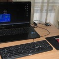 Laptop I7 DELL 17.3'' Inspiron 17R N7110 + Placa retea USB3.0 DLink + Geantă noua