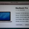 Vand MacBook Pro, Mid 2010, i5/2,53 ghz, 15