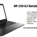 Vand Laptop HP 250 G3 N3540 2.16 GHz, 15.6", 4GB, 500GB ca nou